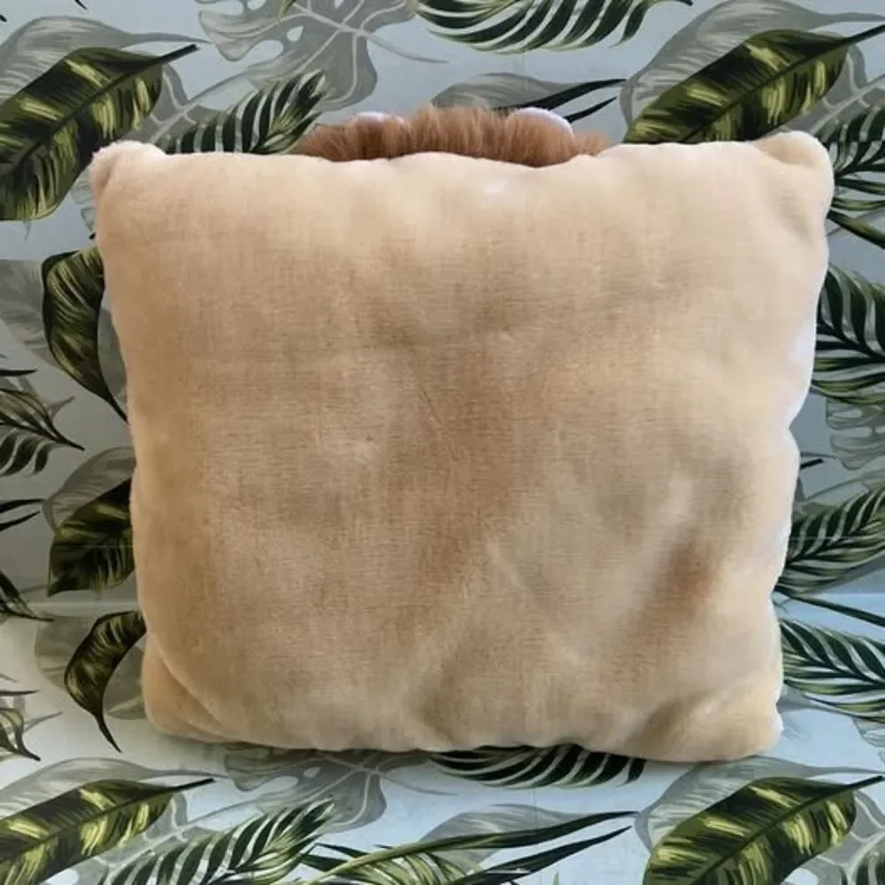 Vintage Stuffed Animal LION Plush Pillow 1998 TWIE Angel Toys Nursery Baby Set